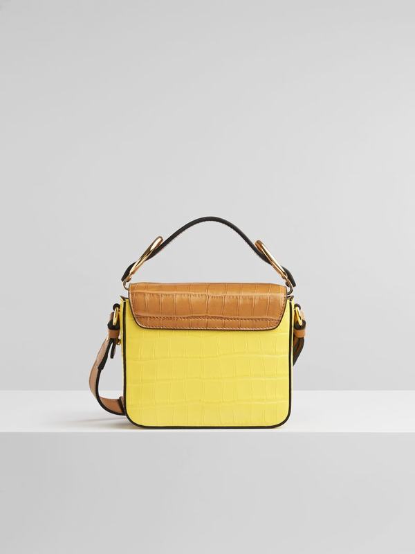 Mini Bolsos Mujer Chloé C Amarillo Nylon UDYF57830